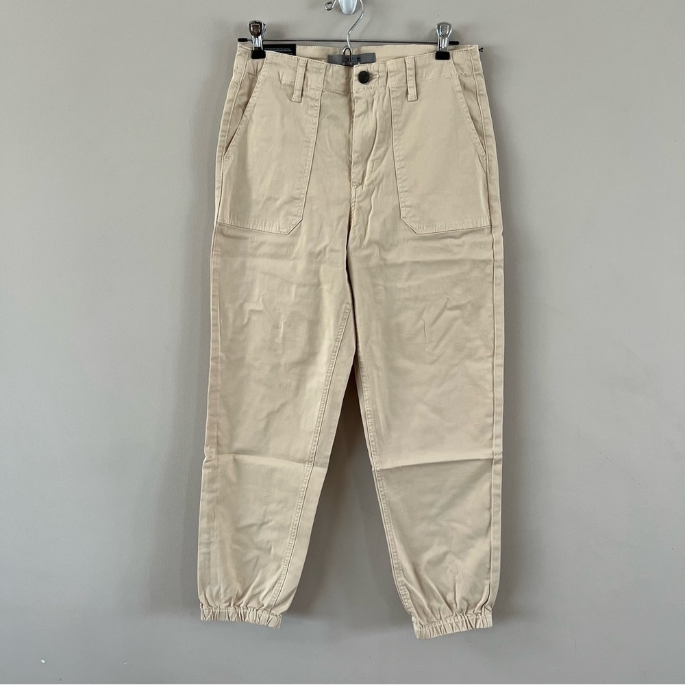 Joe’s jeans Utility woven jogger pants Ladies size 26 Nature beige